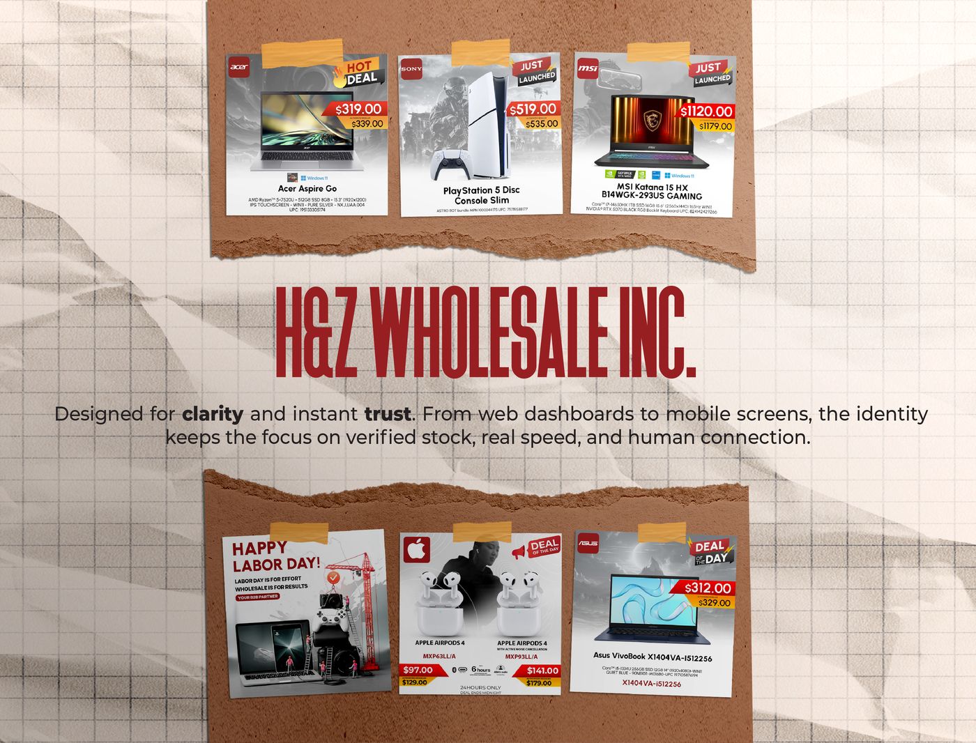 H&Z Wholesale brand system detail by Omega Trove