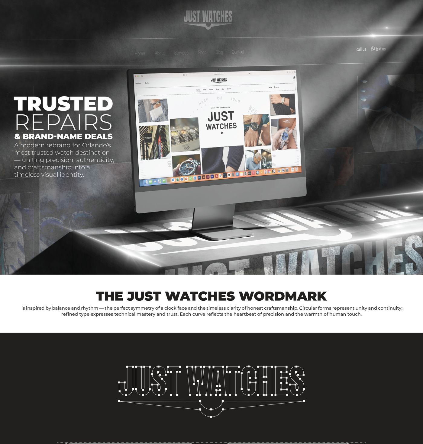Just Watches brand system detail by Omega Trove