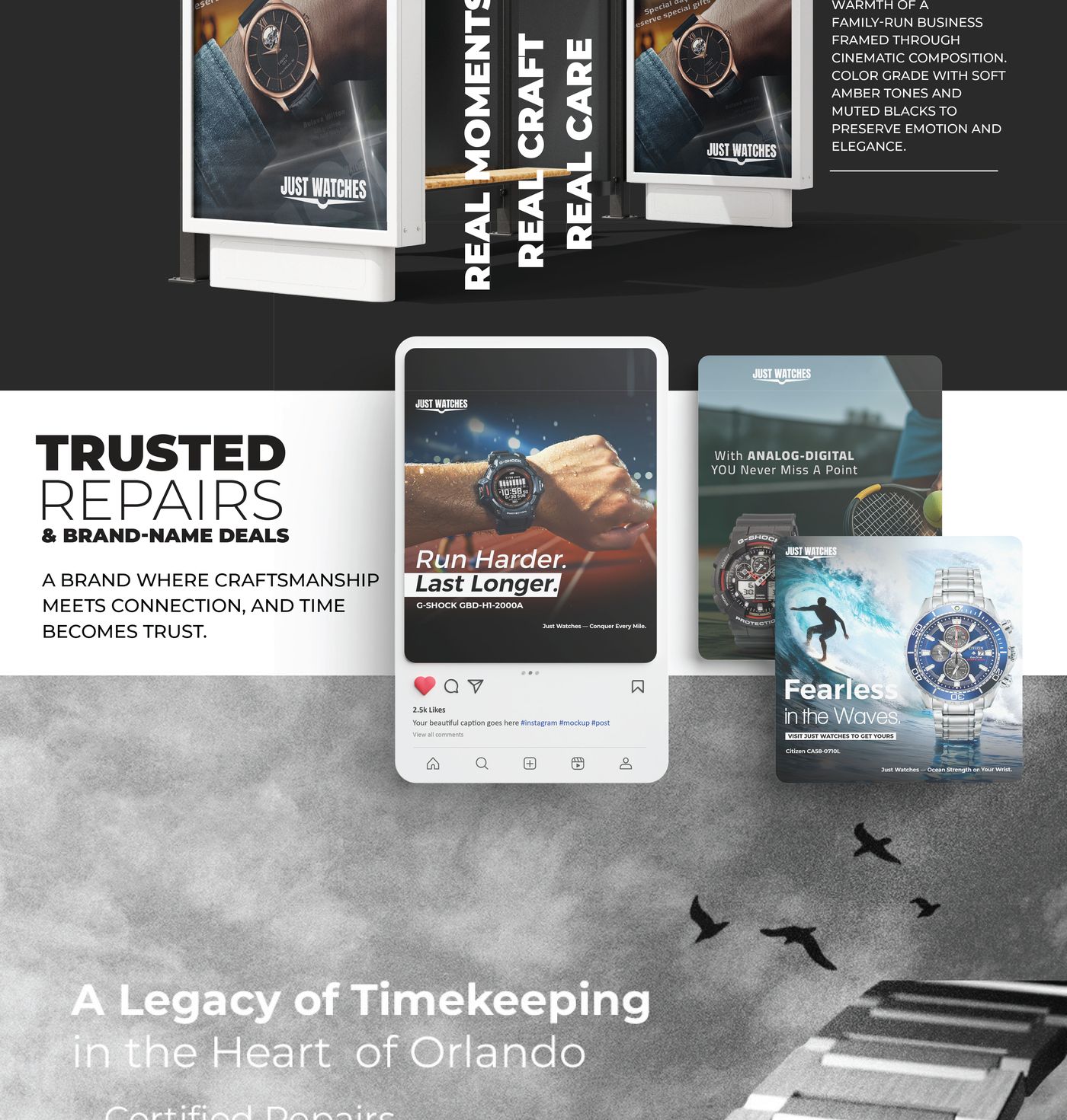 Just Watches brand system detail by Omega Trove