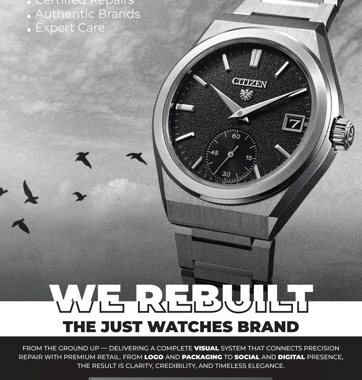 Just Watches brand system detail by Omega Trove