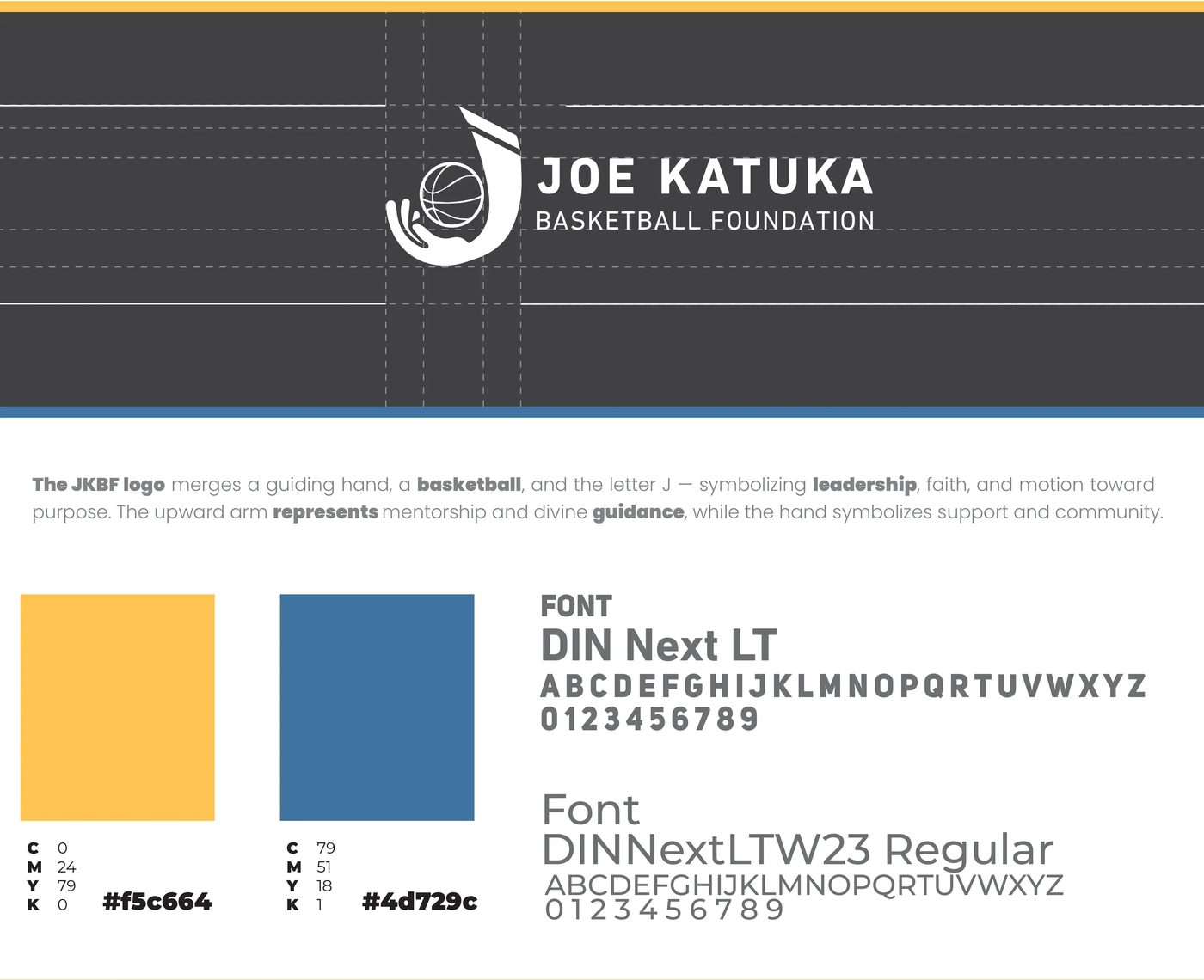 Joe Katuka Foundation brand system detail by Omega Trove