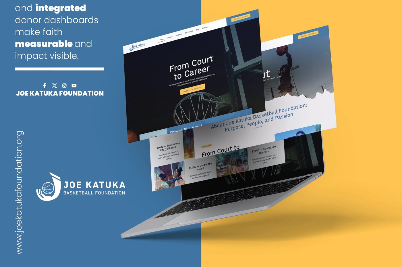 Joe Katuka Foundation brand system detail by Omega Trove
