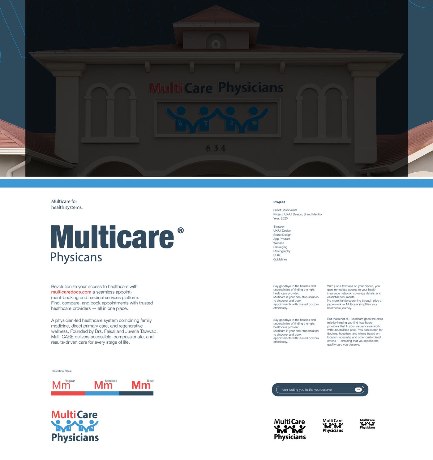 MultiCARE brand system detail by Omega Trove